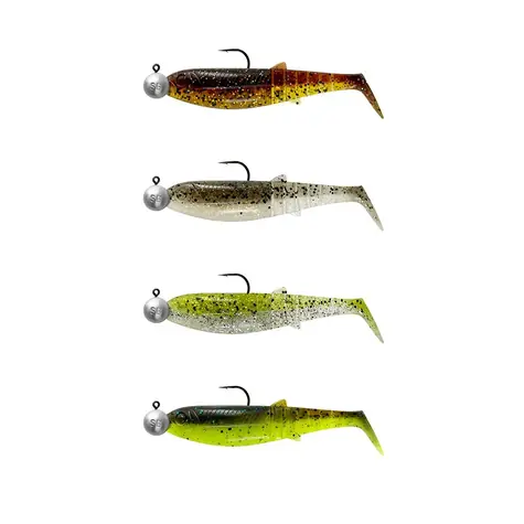 Savage Gear Gummiköder Cannibal Shad 10cm 9g Clear Water Mix 4+4 Stk