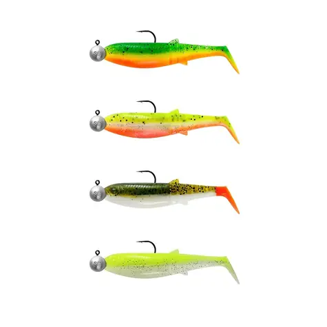 Savage Gear Gummiköder Cannibal Shad 12,5 cm 20 g Dark Water Mix 4+4 Stück