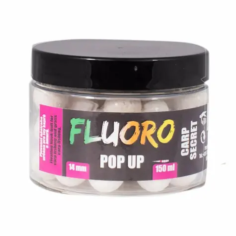 LK Baits Pop UP Fluoro Boilies Carp Secret 150 ml 14 mm