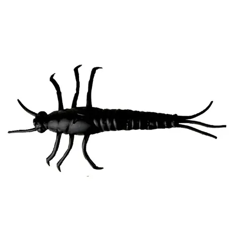 Savage Gear Gummiköder 3D LB PVC Mayfly 5cm Schwarz 8St