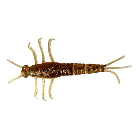 Savage Gear Gummiköder 3D LB PVC Mayfly 5 cm Braun Glitzer 8 Stück
