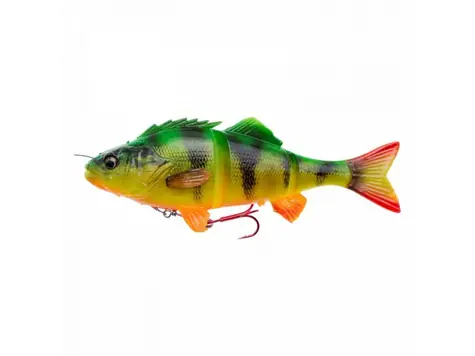 Savage Gear Gummiköder 4D Line Thru Perch 23cm SS 145g Firetiger