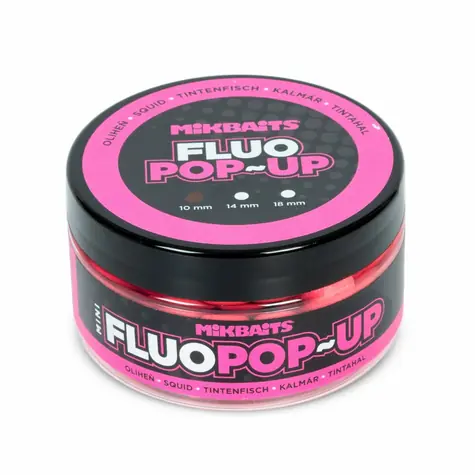 Mikbaits Mini Floating Fluo Boilies Squid 100ml 10mm