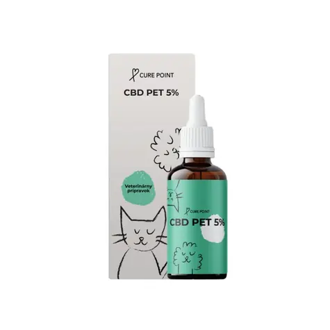 Cure Point CBD PET 5 % Öl für Hunde 10 ml / geschmacksneutral 