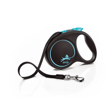 Flexi Black Design M 5m/25kg hellblau / Leine