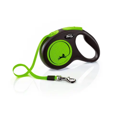 Flexi New Neon M 5m/25kg grün / Leine