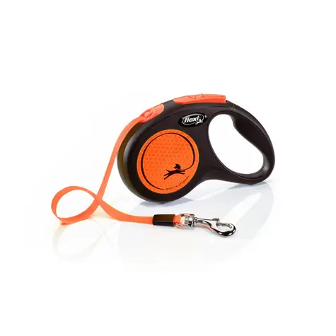 Flexi New Neon S 5m/15kg orange / Leine