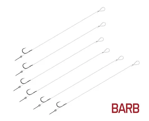 Delphin Leader FLR Sting BARB 8 cm 0,30 mm Größe 4 Sting 7 mm 6 Stk