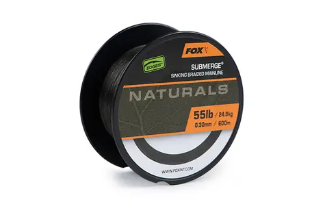 FOX Submerge Naturals Sinking Braid 600 m 0,38 mm 29,5 kg