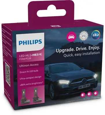 Philips Ultinon Access LED HB3/4 11005 12V U2500 CX 2 Stück / Autobirne / Sockel P20d/P22d