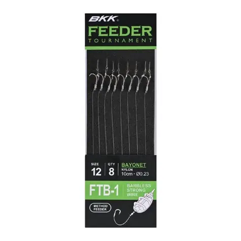 BKK Feeder Tournament FTB-1 Bajonett Rigs Größe 12 8St