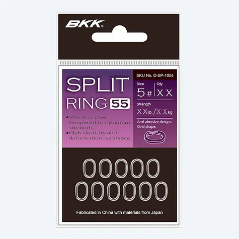 BKK Split Ring-55 Größe 4 40kg 18St