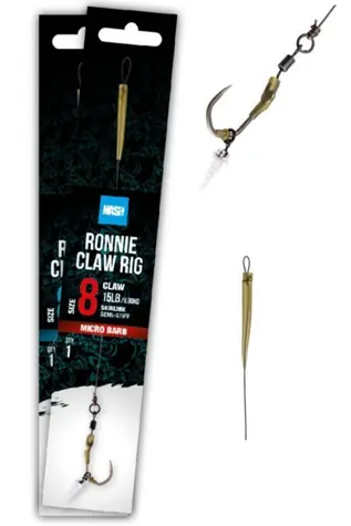 Nash Ronnie Claw Rig Barbed Größe 8