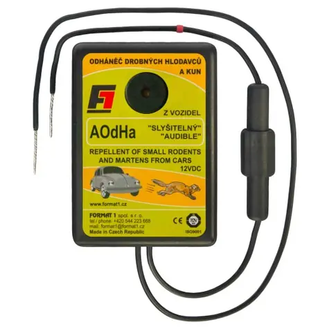 Format1 AOdHa/s - Akustischer Marder- und Mäusevertreiber für Autos 12 V
