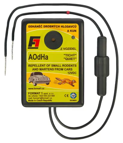 Format1 AOdHa/t - Leiser Marder- und Mäusevertreiber für Autos / 12 V
