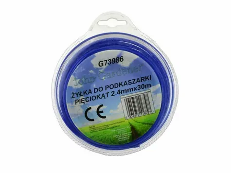 GEKO Mähfaden blau 2,4 mm 30 m / Sternprofil / Nylon 