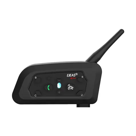 EJEAS V6PRO+ Gegensprechanlage für Motorräder / Reichweite 800 m / 260 h / IP67