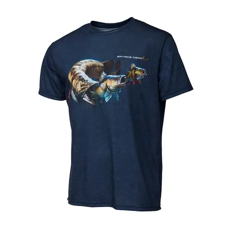 Savage Gear T-Shirt Cannibal Tee Blau XXL