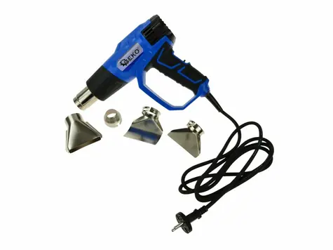 GEKO Heißluftpistole 2000W / 4 Düsen 