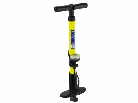 GEKO Handpumpe mit Manometer - 35 x 500 mm Kunststoffgehäuse 