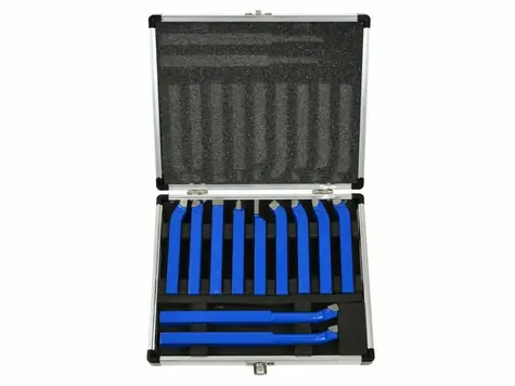 GEKO Drechselmesser 10x10mm 11er-Set / im Koffer aufbewahrt 