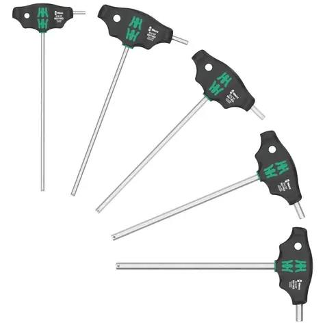 Wera 454/5 HF SHK Set 1 / Hex- PLUS Quergriff-Schraubendreher-Satz mit Haltefunktion / 5-teilig