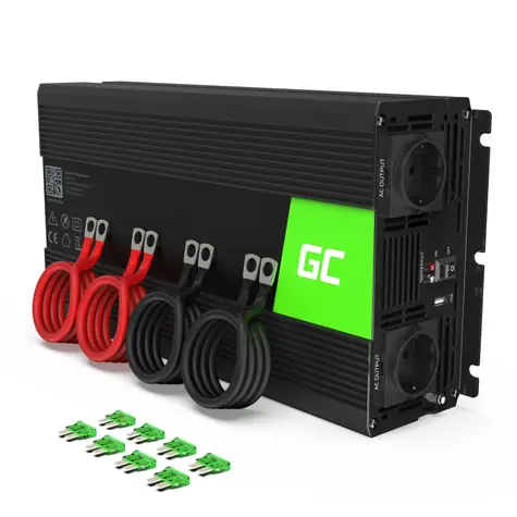 Green Cell Spannungswandler von 12V auf 230V - 2000W/4000W - reiner Sinus