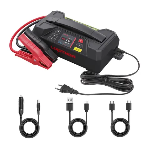 Lokithor JTC4250 Starthilfegerät / 12 V / LiFePO4 / 4250 A / 89,6 Wh