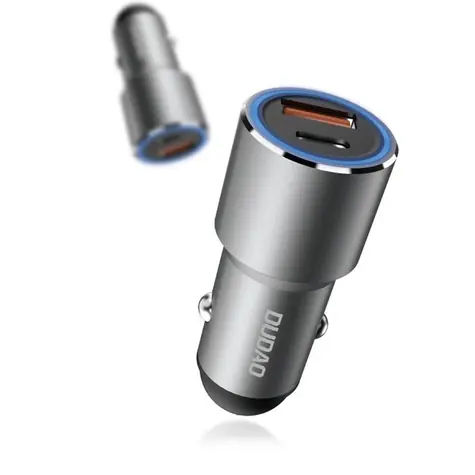 Dudao R4PQ Kfz-Ladegerät / USB-C / QC 3.0 / 22,5 W / Grau
