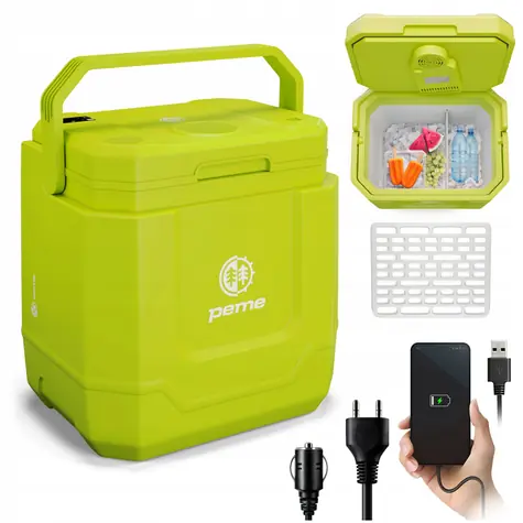 Peme Trip 31,5 l gelb / Autokühlbox / 33 Liter / 12 V / 55 W / im Angebot