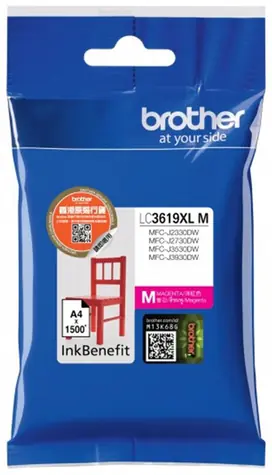 Brother LC-3619XL-M Originalpatrone Magenta / MFC-J2330DW / MFC-J3530DW / MFC-J3930DW / 1500 Seiten 