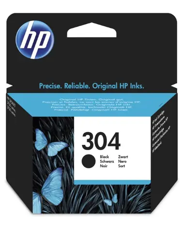 HP N9K06AE Originalpatrone 304 schwarz / DeskJet 3720 / schwarz