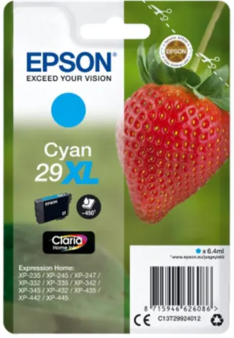 Epson T2992 Originalpatrone 29XL blau / XP-235 XP-332 / 6,4ml 