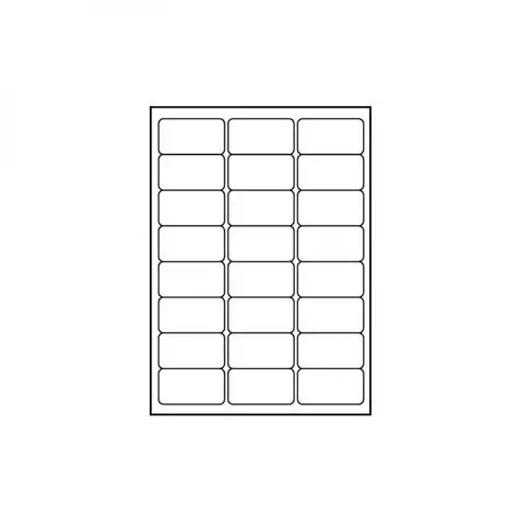Logo -Etiketten 68 mm x 36 mm, A4, matt, weiß, 24 Etiketten, 140 g/m2, 25er-Pack, für Tintenstrahl- und Laserdrucker