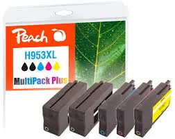 Peach wiederaufbereitete alternative Patrone HP 953XL MultiPack PLUS / 2x59+3x21 ml / neuer Chip