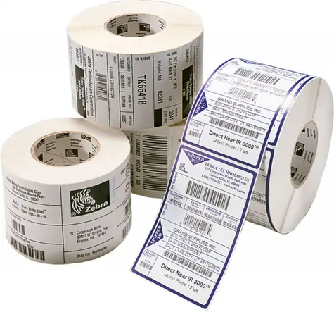 ZEBRA Z-Select 2000T Papieretiketten TT 102 x 76 mm (1 Rolle) / Rolle 76 mm / 930 Stück / 1 Rolle