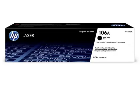 HP 106A Original Toner Schwarz / für HP Laser 107a & 107w & HP Laser MFP 135a & 135w / 1.000 Seiten 