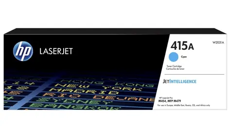 HP 415A Original Toner blau / für HP Color LaserJet Pro M454dn / 2.100 Seiten