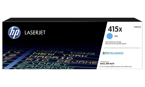 HP 415X Original Toner blau / für HP Color LaserJet Pro M454dn / 6.000 Seiten