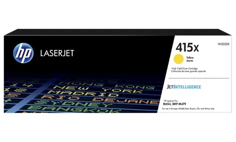 HP 415X Original Toner Gelb / für HP Color LaserJet Pro M454dn / 6.000 Seiten