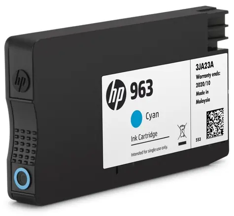 HP 963 Originalpatrone blau / für HP OfficeJet Pro 9010 & 9013 & 9020 & 9023 / 700 Seiten