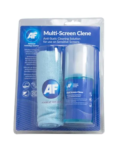 AF Multi-Screen Cleen - Antistatischer Bildschirmreiniger (CRT & LED & LCD) 200 ml / inklusive Tuch