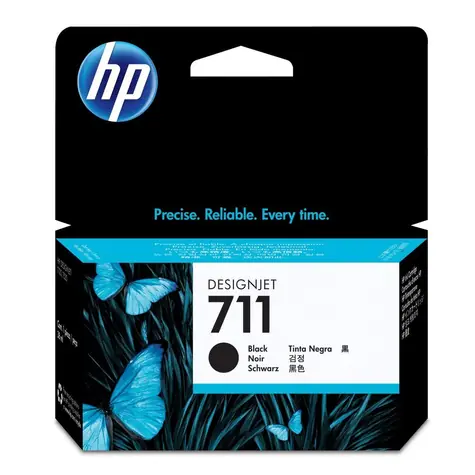 HP CZ129A Originalpatrone 711 schwarz / DesignJet T120 T520 / 38 ml 