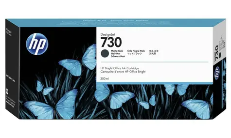 HP P2V71A Originalpatrone 730 Mattschwarz / für HP DesignJet T1700 & T1700dr / 300 ml 