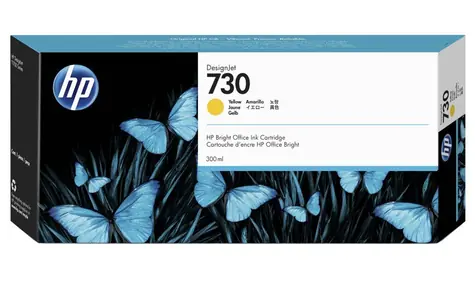 HP P2V70A Originalpatrone 730 gelb / für HP DesignJet T1700 & T1700dr / 300 ml 