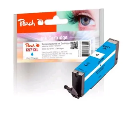 Peach CLI-571XLC blau / alternative Kartusche / 11 ml