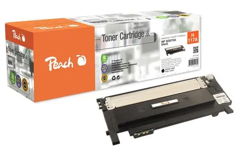 Peach 117A kompatibler Toner Schwarz / für HP Color Laser 150a & 150nw & HP Color Laser MFP 178nw & 179fnw / 1000 Seiten