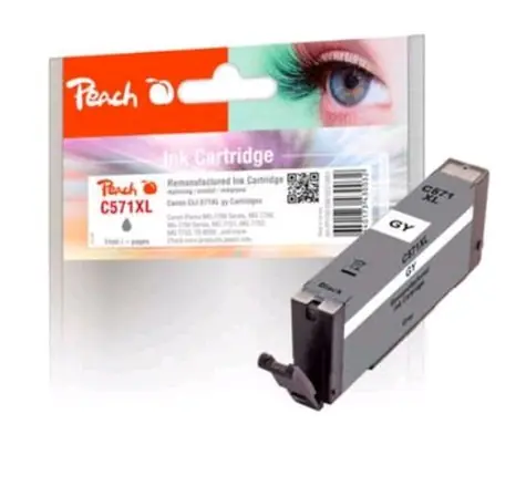 Peach CLI-571XGY Fotograu / alternative Kartusche / für MG5750 / 11 ml