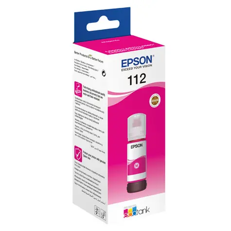 Epson Originaltinte Nr. 112 lila / für EcoTank L6490 & L6460 / 6.000 Seiten