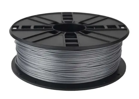Gembird 3DP-PLA1.75-01-S Filament PLA silber / Schnur für 3D-Drucker / PLA / 1,75 mm / 1 kg